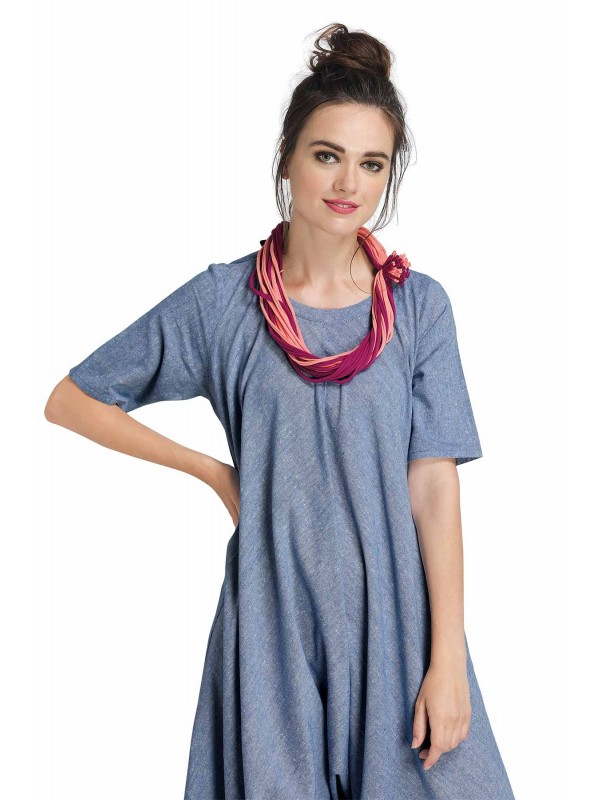 Caressa By Zenitex Multicolour Cotton Lycra Knotted Necklace