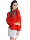 Caressa By Zenitex Turquoise Cotton Lycra Necklace With Black Colour Stone Beads